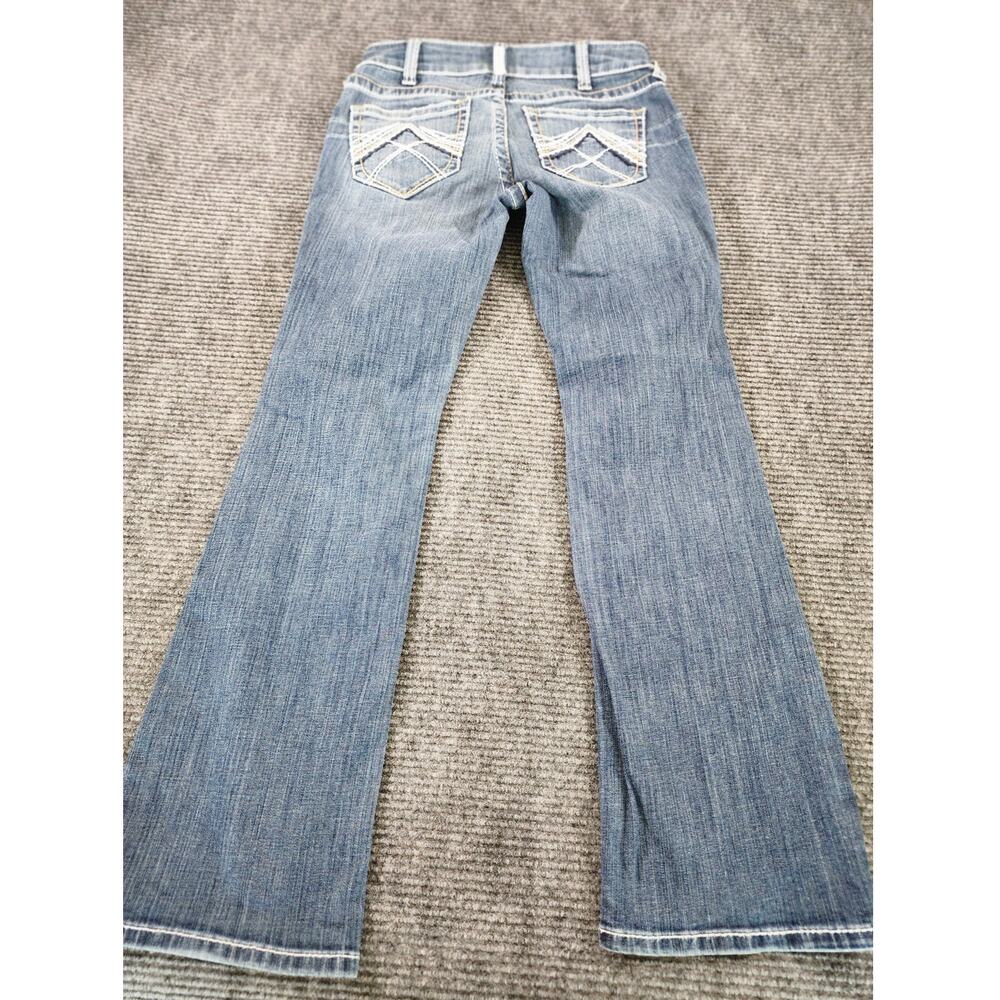 Ariat Real Denim Mid-Rise Bootcut Women's 28S Western Denim Blue Jeans - Picture 4 of 12